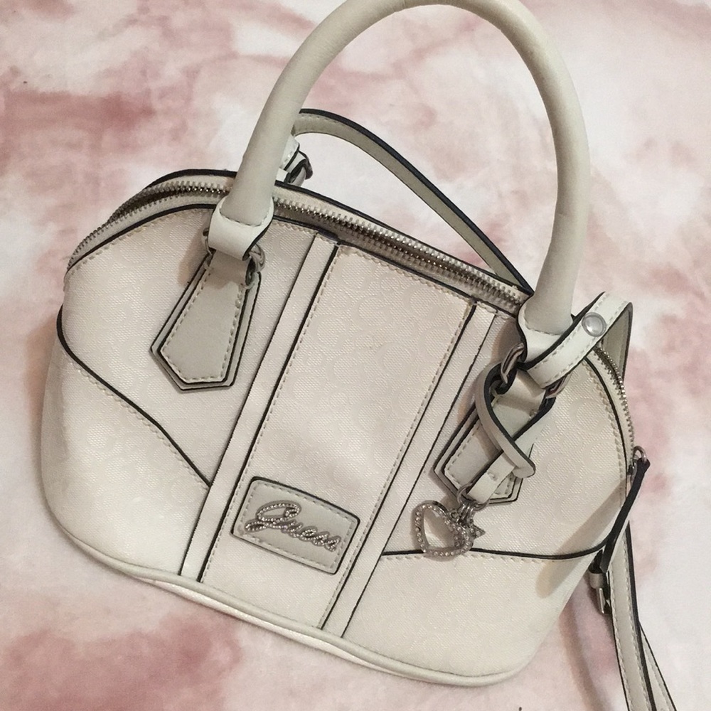 White Guess Crossbody Handbag